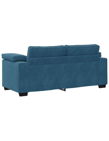 Divano Divanetto Blu 140 cm in Velluto