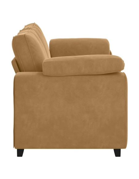 Divano Divanetto Marrone 140 cm in Velluto