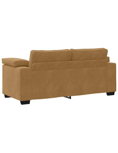 Divano Divanetto Marrone 180x77x82 cm in Velluto