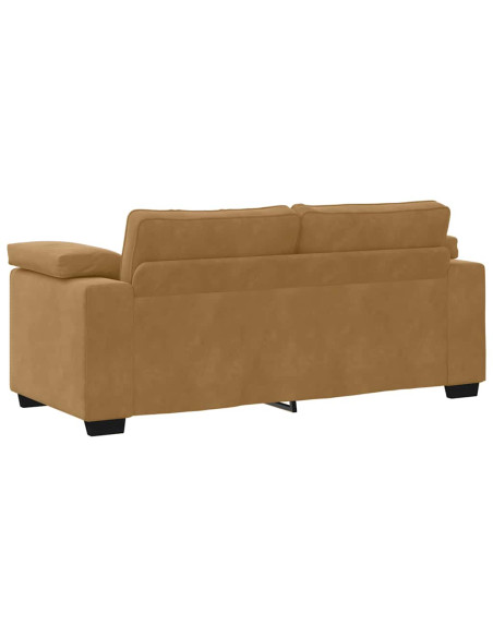 Divano Divanetto Marrone 180x77x82 cm in Velluto