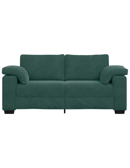 Divano Divanetto Verde Scuro 140 cm in Velluto