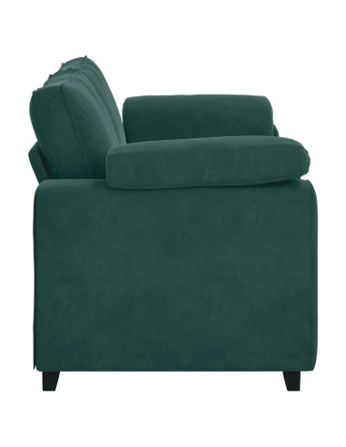 Divano Divanetto Verde Scuro 140 cm in Velluto