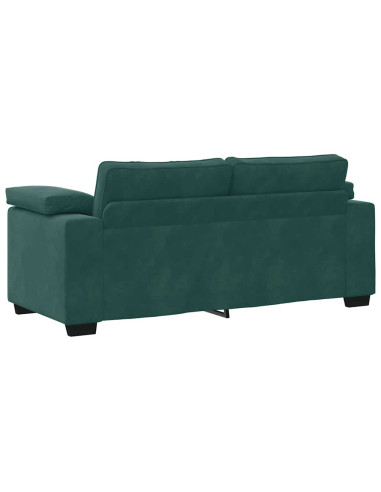 Divano Divanetto Verde Scuro 140 cm in Velluto