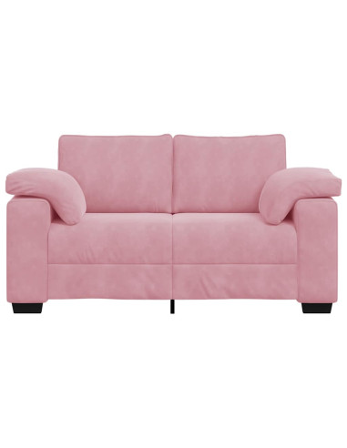 Divano Divanetto Rosa 160x77x82 cm in Velluto
