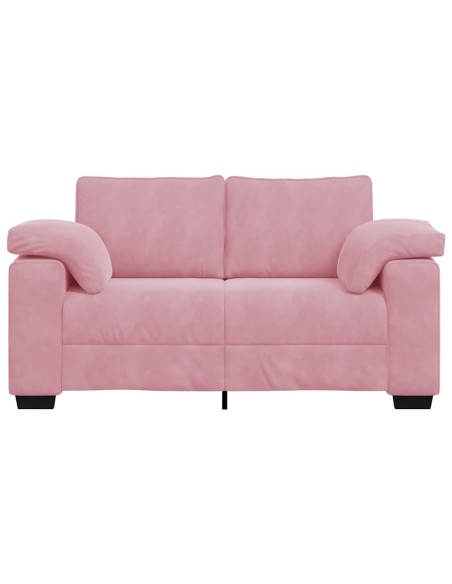 Divano Divanetto Rosa 160x77x82 cm in Velluto