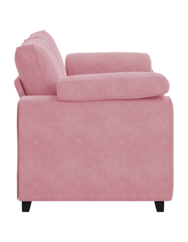 Divano Divanetto Rosa 160x77x82 cm in Velluto