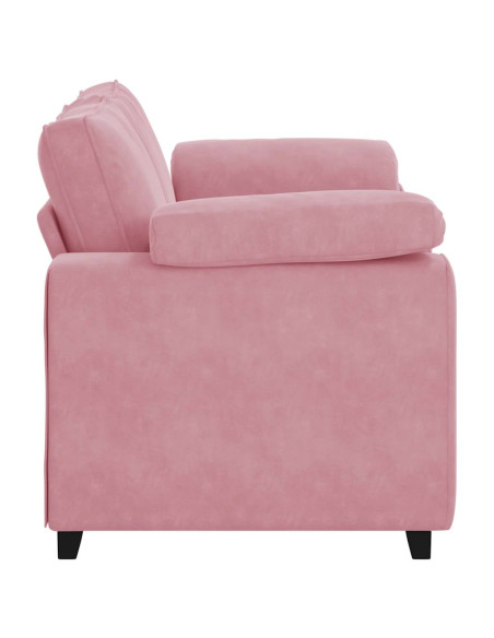 Divano Divanetto Rosa 160x77x82 cm in Velluto