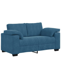 Divano Divanetto Blu 120 cm in Velluto