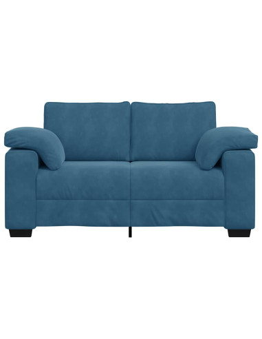 Divano Divanetto Blu 120 cm in Velluto