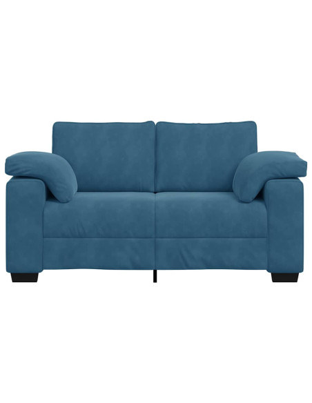 Divano Divanetto Blu 120 cm in Velluto