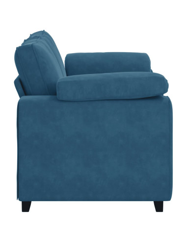 Divano Divanetto Blu 120 cm in Velluto