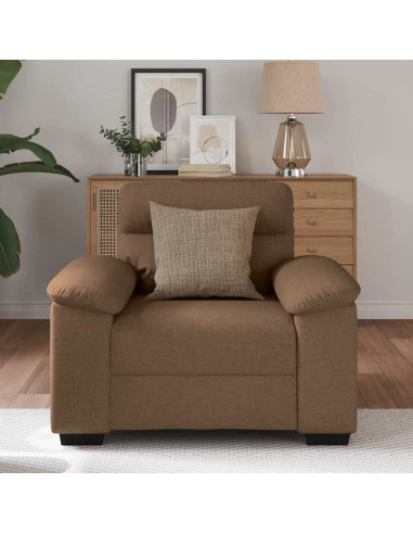 Poltrona Marrone 60 cm in Tessuto