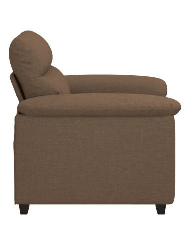 Poltrona Marrone 60 cm in Tessuto
