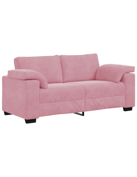 Divano Divanetto Rosa 140 cm in Velluto