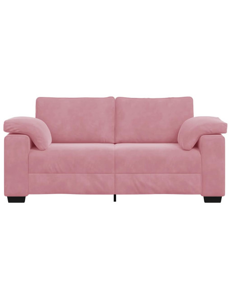 Divano Divanetto Rosa 140 cm in Velluto