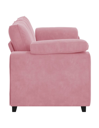 Divano Divanetto Rosa 180x77x82 cm in Velluto