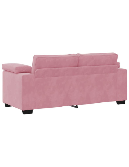 Divano Divanetto Rosa 140 cm in Velluto