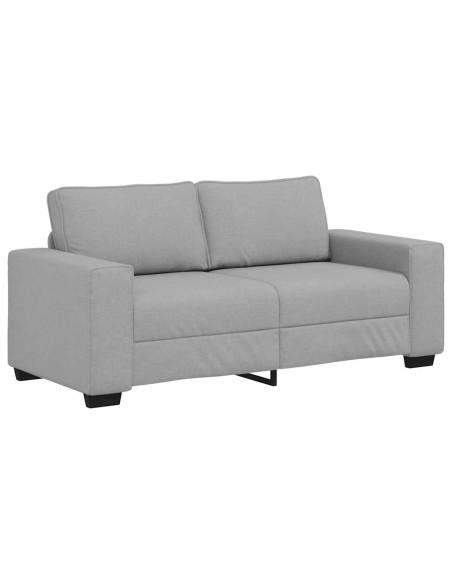 Divano a 2 Posti Grigio Nuvola 140 cm in Tessuto