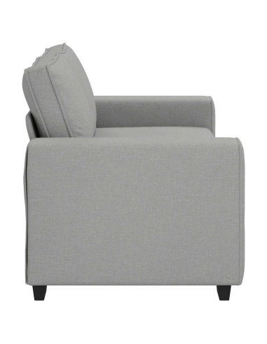 Divano a 2 Posti Grigio Nuvola 140 cm in Tessuto