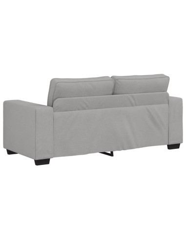 Divano a 2 Posti Grigio Nuvola 140 cm in Tessuto