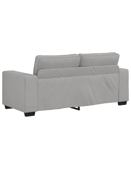 Divano a 2 Posti Grigio Nuvola 140 cm in Tessuto