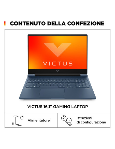 HP Victus Gaming 16-r1013nl Intel® Core™ i7 i7-14700HX Computer portatile 40,9 cm (16.1") Full HD 16 GB DDR5-SDRAM 1 TB SSD N