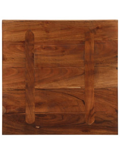 Piano Tavolo 50x50x2,5 cm Quadrato Legno Massello di Recupero