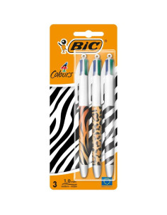 CF3 BIC 4 COLORI ANIMALIER