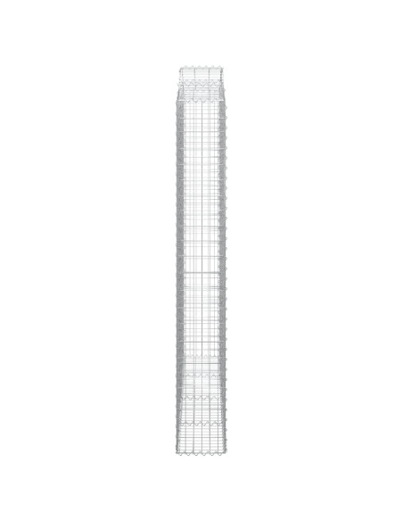 Cesti Gabbioni ad Arco 12 pz 200x30x220/240 cm Ferro Zincato