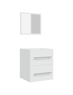 Mobile da Bagno con Specchio Bianco 41x38,5x48 cm 2