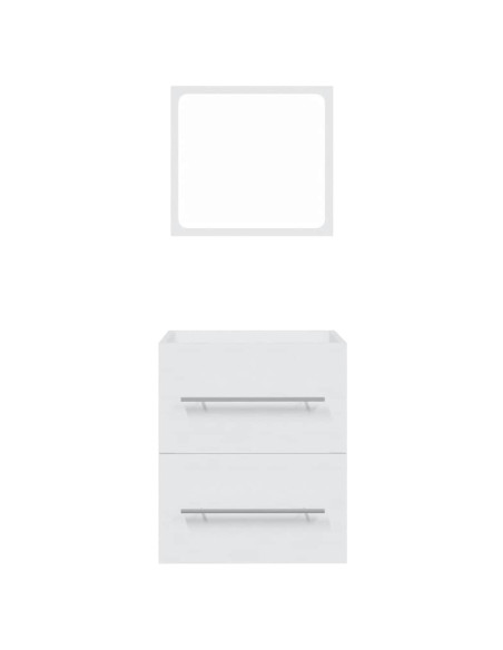 Mobile da Bagno con Specchio Bianco 41x38,5x48 cm