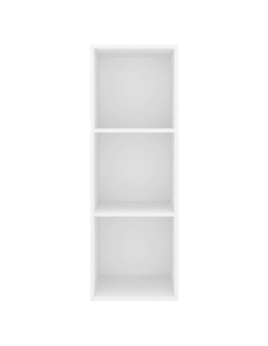 Mobile TV da Parete Bianco 37x37x107 cm in Legno Multistrato