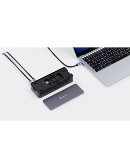 Verbatim CDS-15S Cablato USB 3.2 Gen 1 (3.1 Gen 1) Type-C Nero, Grigio