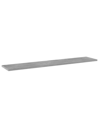 Ripiani Libreria 4pz Grigio Cemento 100x20x1,5cm Multistrato