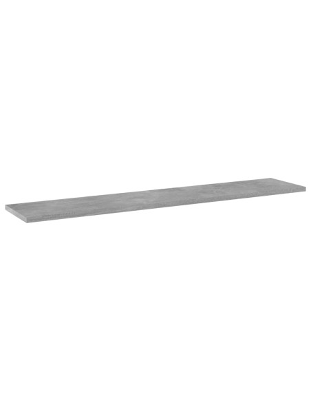 Ripiani Libreria 4pz Grigio Cemento 100x20x1,5cm Multistrato