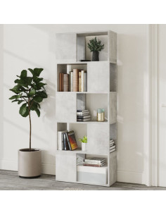 Libreria/Divisorio Grigio Cemento 60x24x155 cm 2