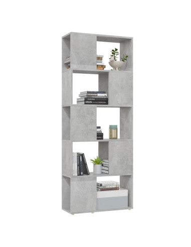 Libreria/Divisorio Grigio Cemento 60x24x155 cm