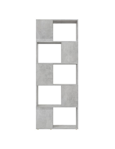 Libreria/Divisorio Grigio Cemento 60x24x155 cm