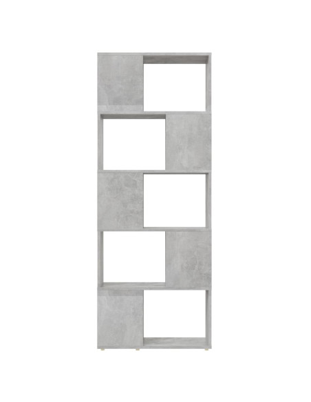 Libreria/Divisorio Grigio Cemento 60x24x155 cm