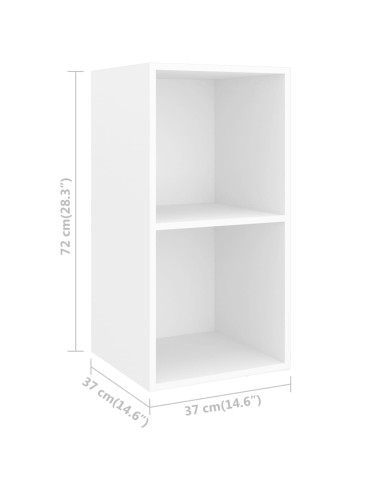 Set Mobile TV 3 pz Bianco in Truciolato