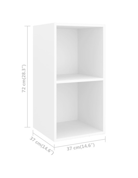 Set Mobile TV 3 pz Bianco in Truciolato