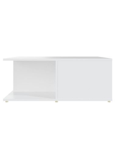 Tavolino da Salotto Bianco 80x80x31 cm in Legno Multistrato