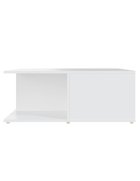 Tavolino da Salotto Bianco 80x80x31 cm in Legno Multistrato