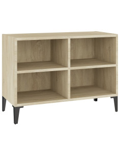 Mobile TV con Gambe in Metallo Rovere Sonoma 69,5x30x50 cm