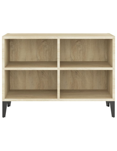 Mobile TV con Gambe in Metallo Rovere Sonoma 69,5x30x50 cm