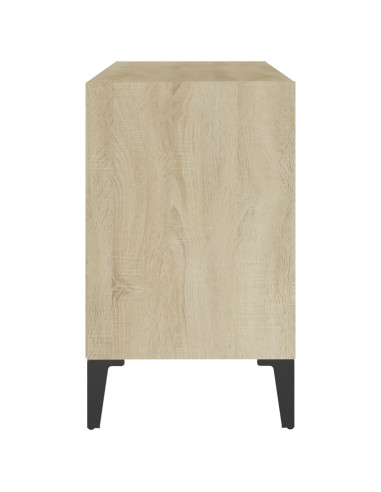 Mobile TV con Gambe in Metallo Rovere Sonoma 69,5x30x50 cm