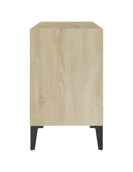 Mobile TV con Gambe in Metallo Rovere Sonoma 69,5x30x50 cm