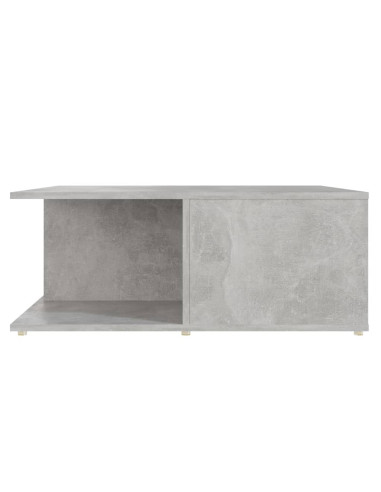 Tavolino da Salotto Grigio Cemento 80x80x31cm Legno Multistrato