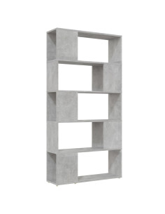 Libreria/Divisorio Grigio Cemento 80x24x155 cm in Truciolato