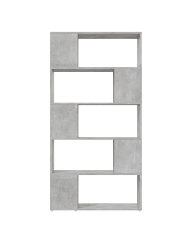 Libreria/Divisorio Grigio Cemento 80x24x155 cm in Truciolato